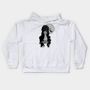 Monstress of the Dark (Retro) Kids Hoodie